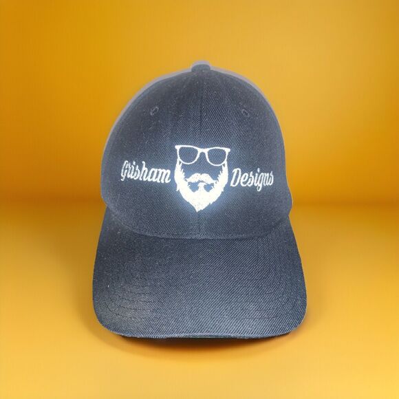 Grisham Designs Bearded Man Hat Black Snapback The Classics brand - Picture 1 of 6